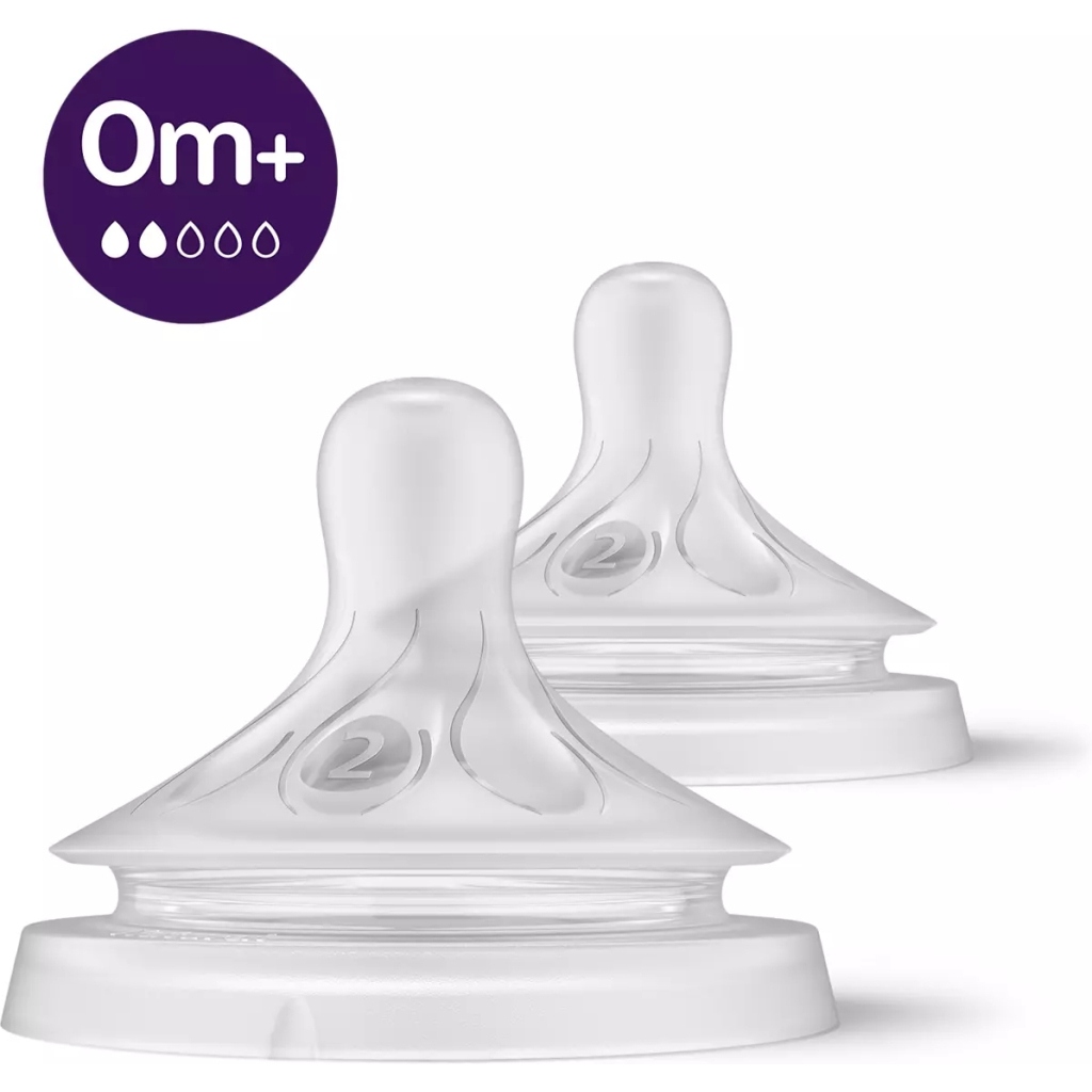 Соска Philips AVENT Natural силіконова, Природний потік, від 0 міс (SCY962/02) - зображення 1