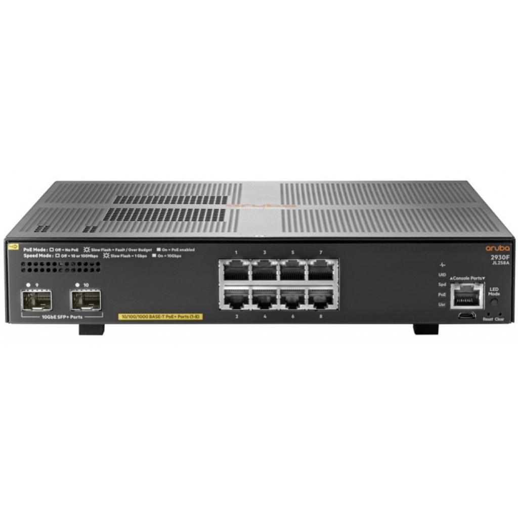 Комутатор мережевий HP 2930F-8GPoE+2SFP+ (JL258A) (JL258A) - зображення 1