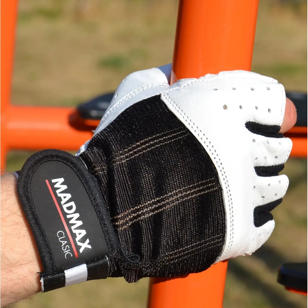 Рукавички для фітнесу MadMax MFG-248 Clasic White XXL (MFG-248-White_XXL) - изображение 5