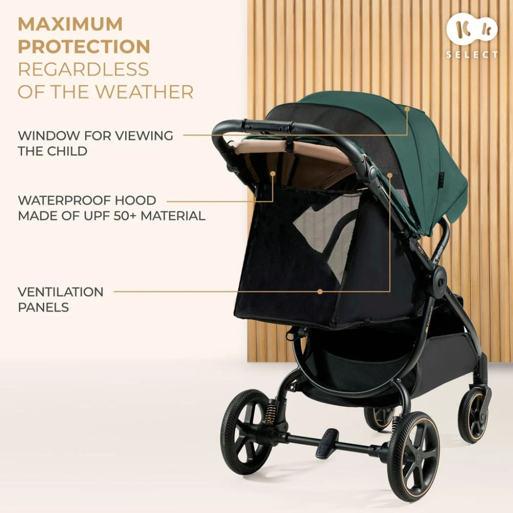 Коляска Kinderkraft Mitzy Jade Green (KSMITZ00GRE0000) (5902533924387) - зображення 9