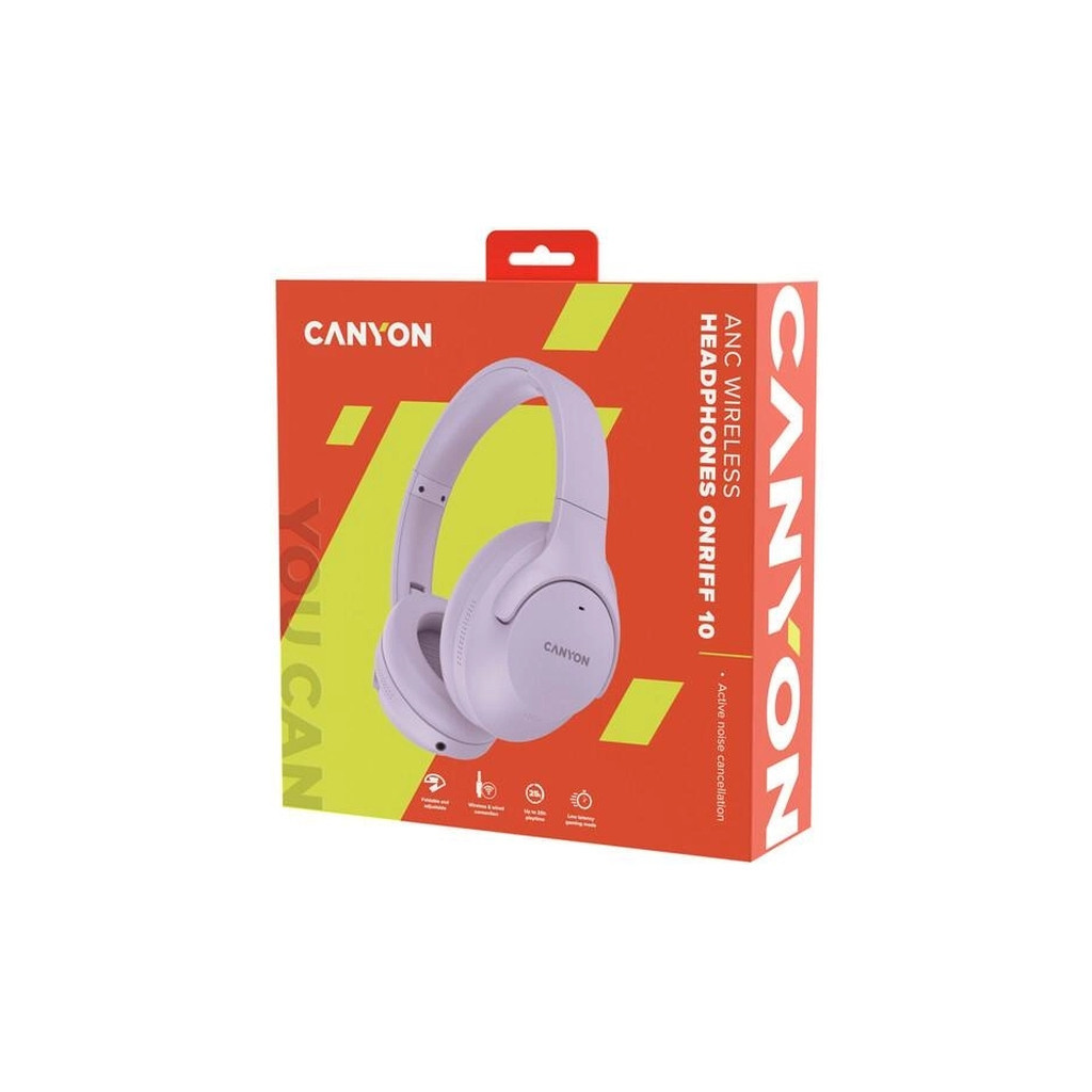Навушники Canyon OnRiff 10 ANC Bluetooth Purple (CNS-CBTHS10PU) - зображення 3
