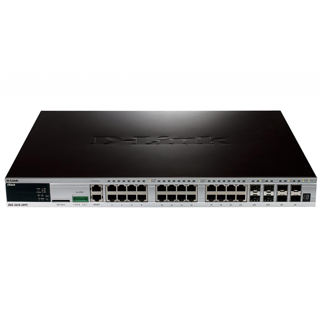 Комутатор мережевий D-Link DGS-3420-28PC - зображення 2