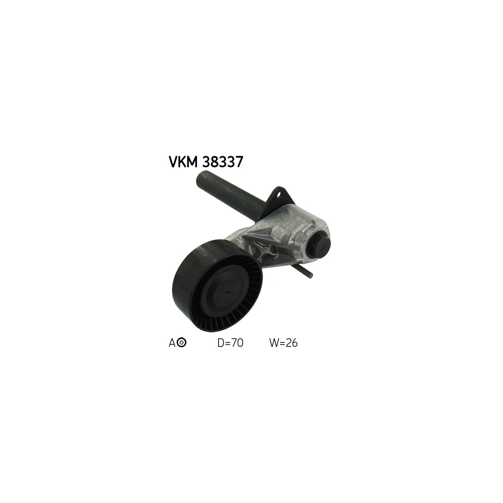 Ролик натягувача ременя SKF VKM 38337 - зображення 1