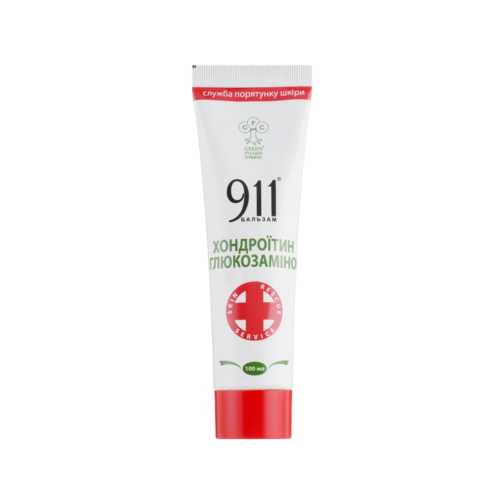 Бальзам для тіла Green Pharm Cosmetic 911 Хондроїтин з глюкозаміном 100 мл (4820182112584) - изображение 1