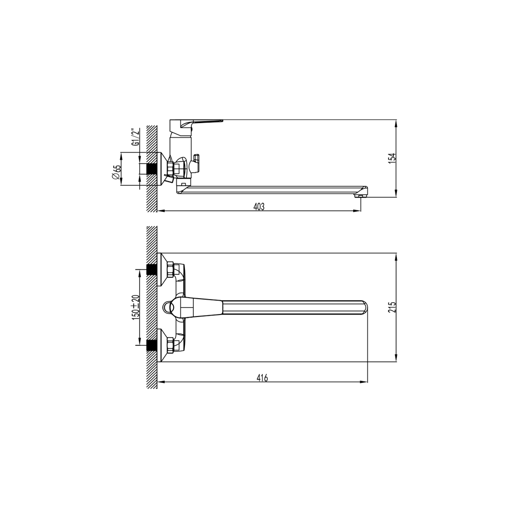 Змішувач Corso DF-2C240C (9632210) - зображення 2