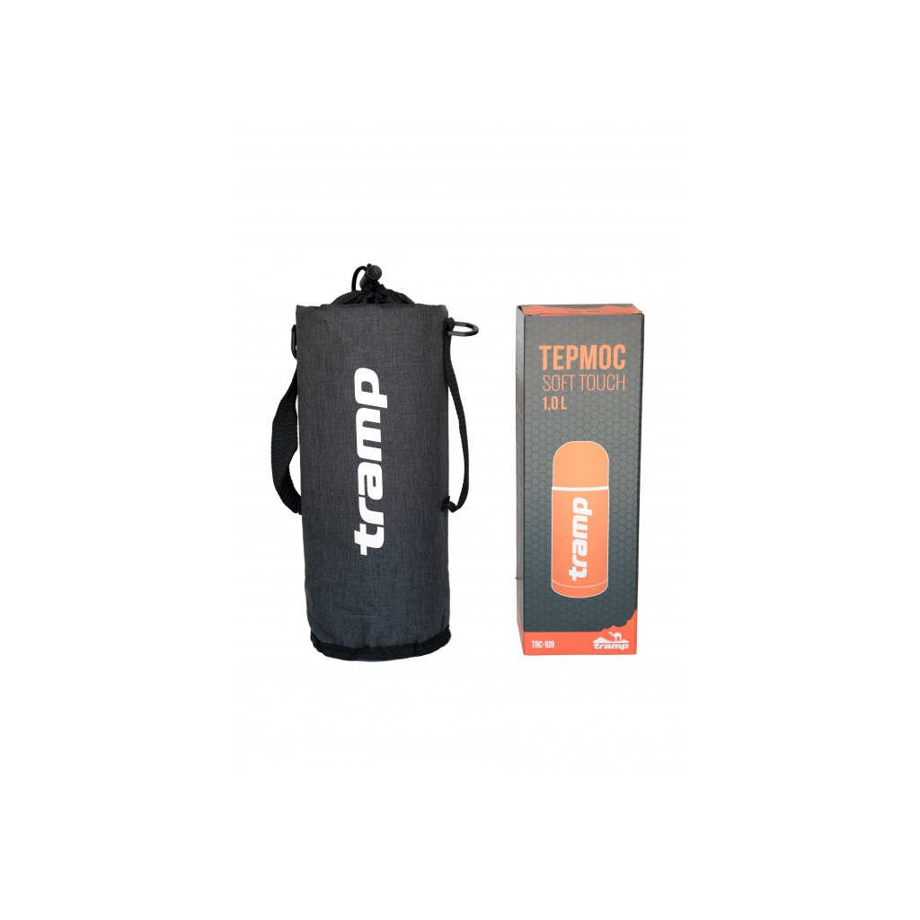 Чохол для термоса Tramp Soft Touch 1,0 л Grey (TRA-293-grey-melange) - изображение 6