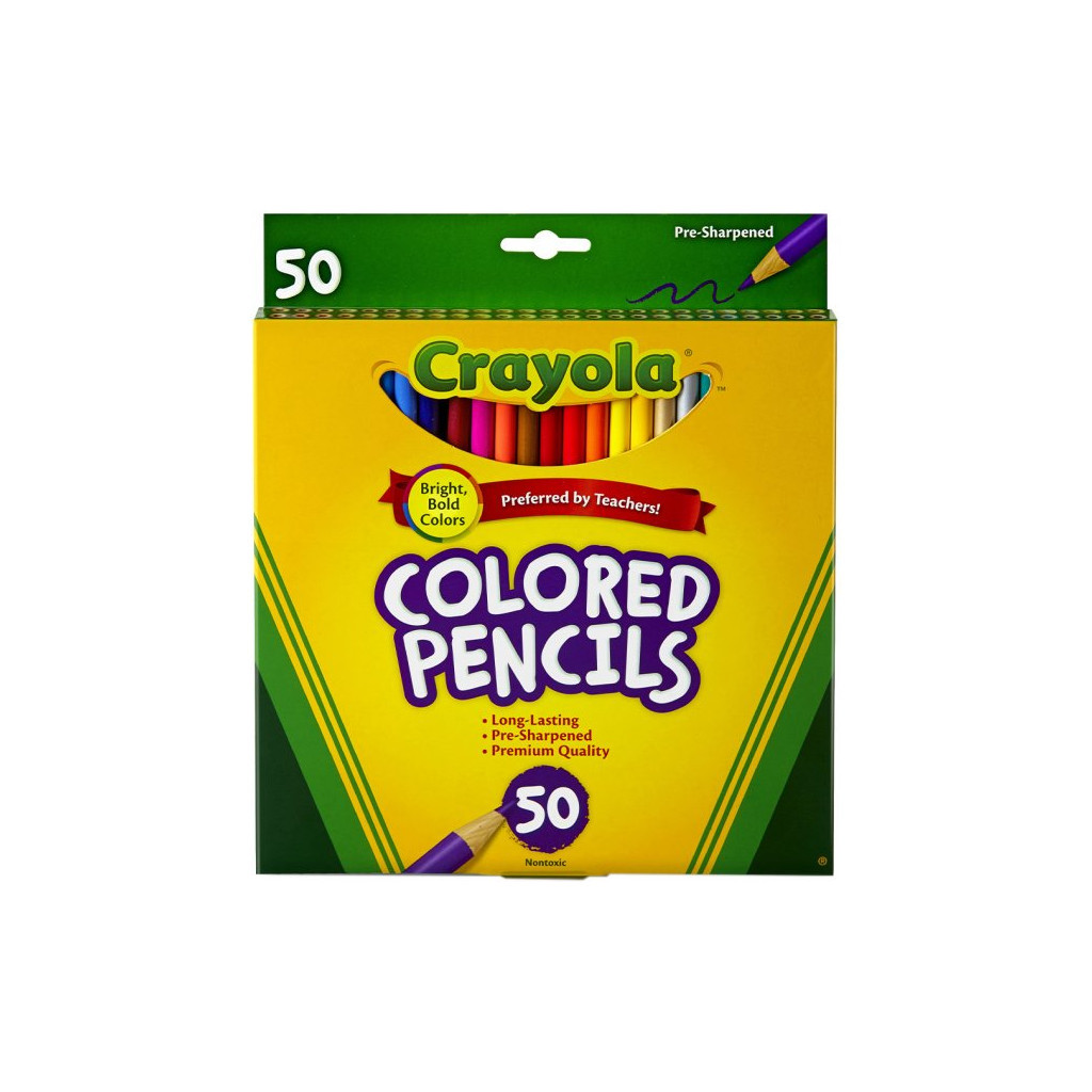Олівці кольорові Crayola 50 шт (68-4050) - зображення 1