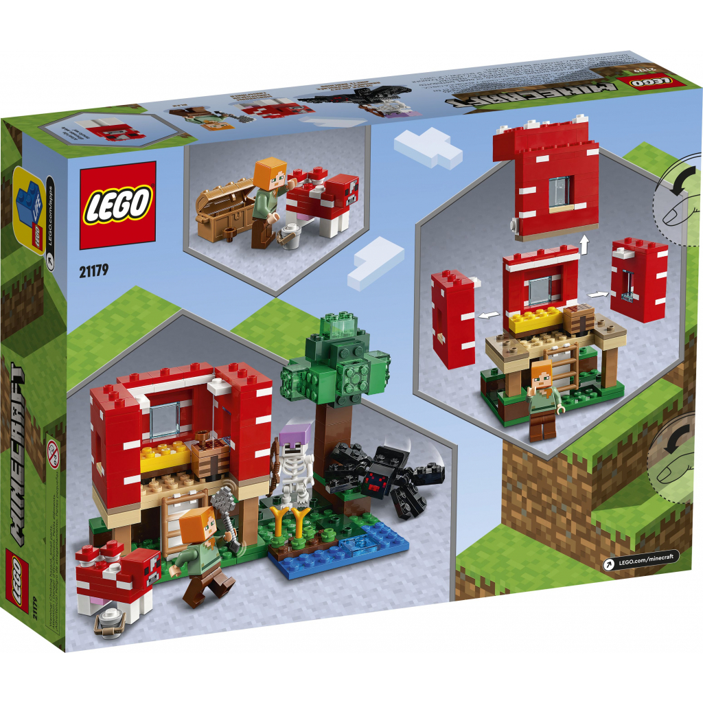 Конструктор LEGO Minecraft Грибний будинок 272 деталі (21179) - зображення 7