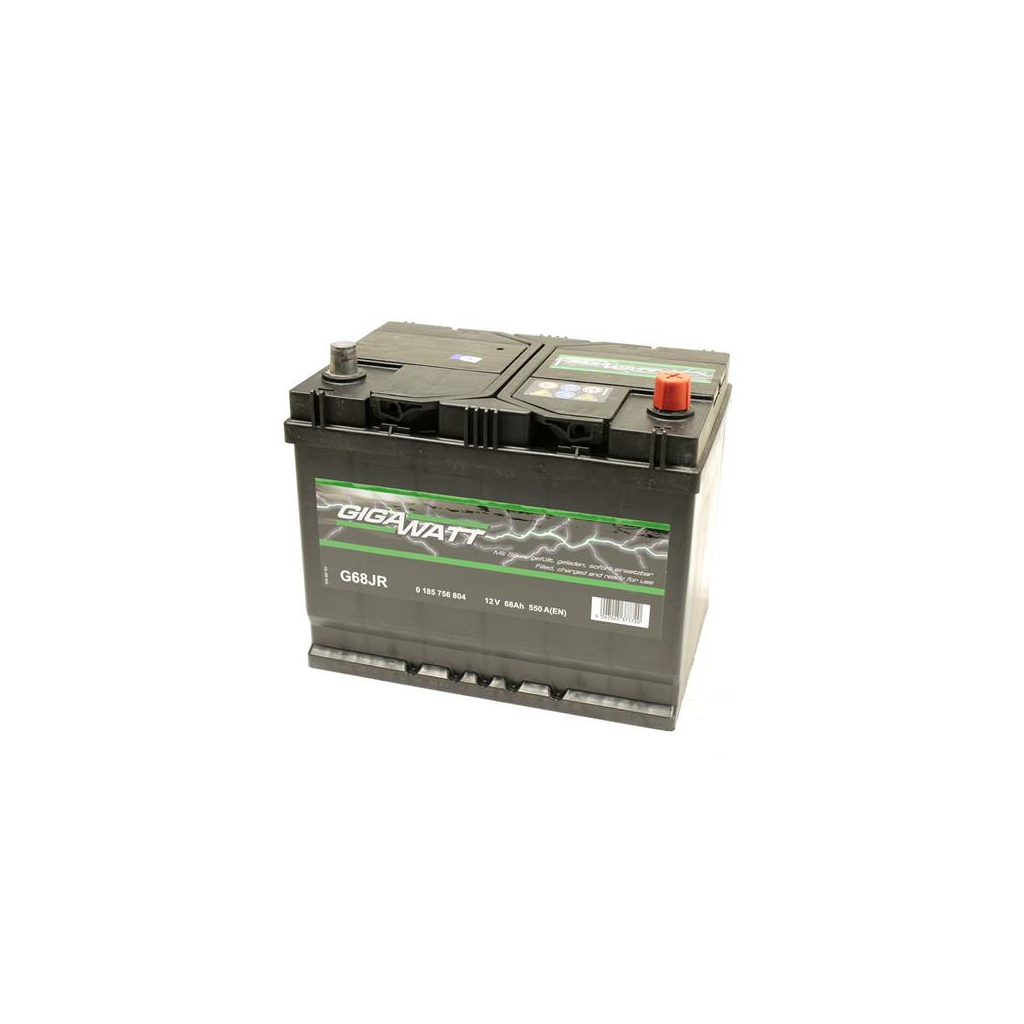 Акумулятор автомобільний GigaWatt 68А (0185756804) - зображення 2