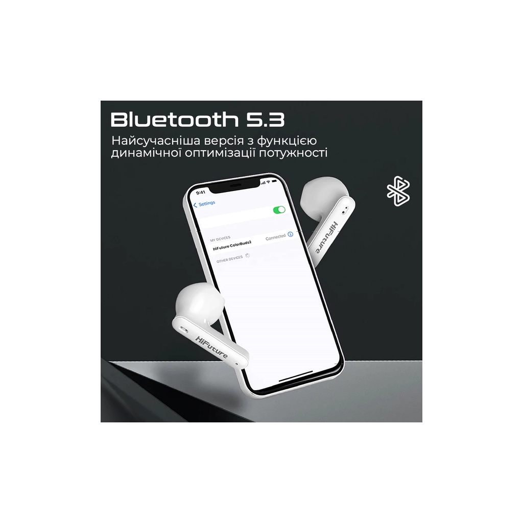 Навушники HiFuture ColorBuds2 White (colorbuds2.white) - зображення 2