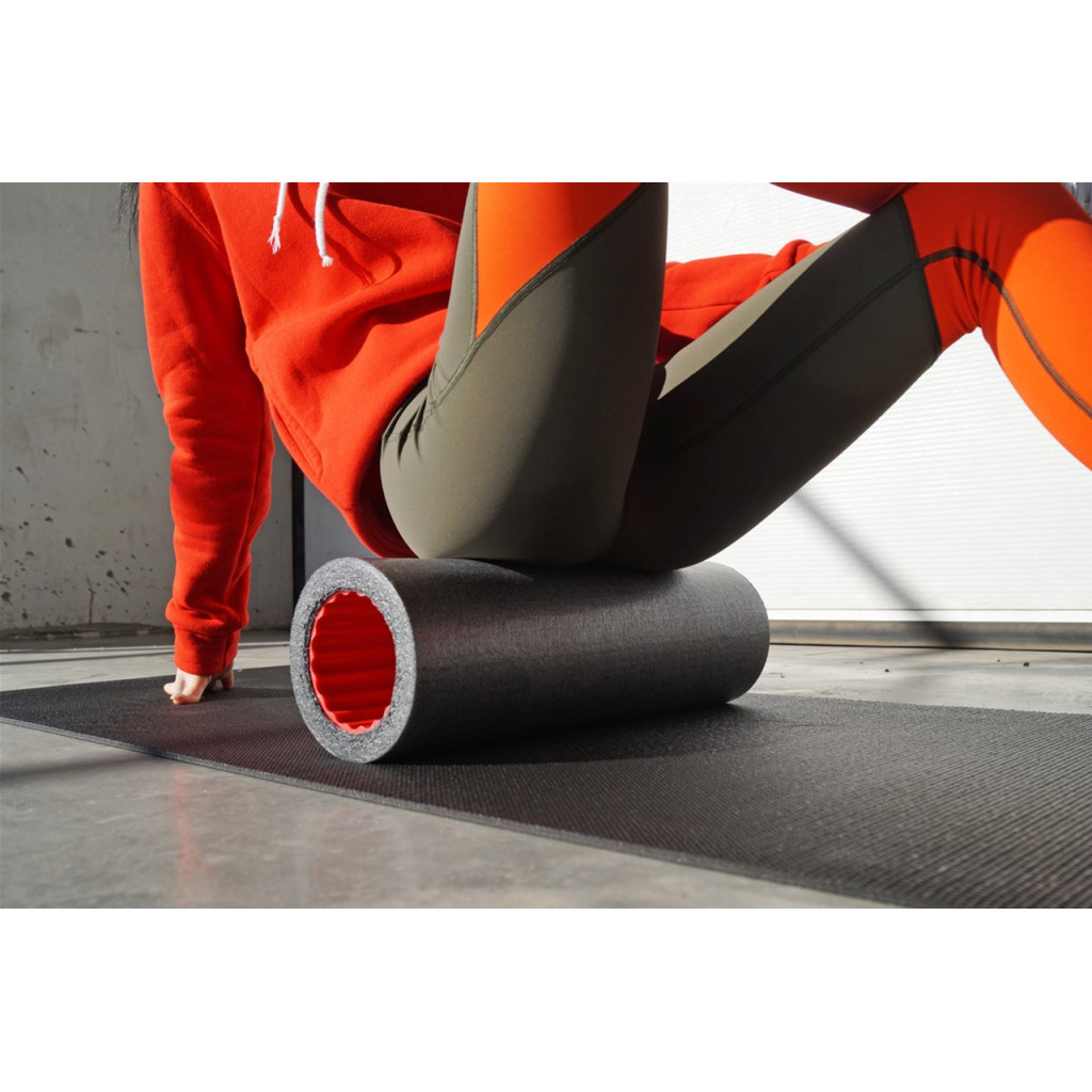 Масажний ролик PowerPlay Therapy Roller 022 Набір 3 в 1 Чорно-Помаранчевий (PP_4022) - зображення 7
