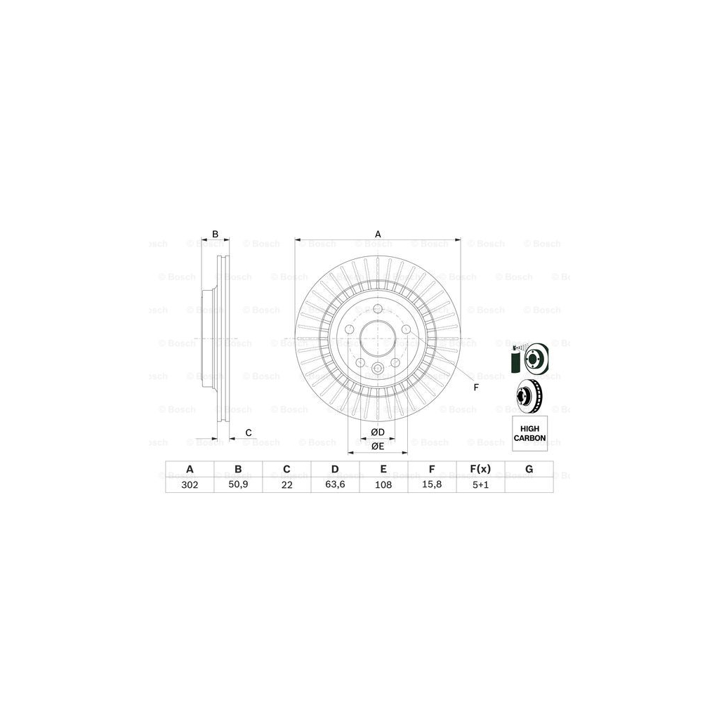 Гальмівний диск Bosch 0 986 479 713 - зображення 5