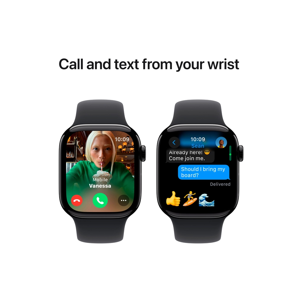 Смарт-годинник Apple Watch Series 10 GPS 42mm Jet Black Aluminium Case with Black Sport Band - S/M (MWWE3QH/A) - зображення 7