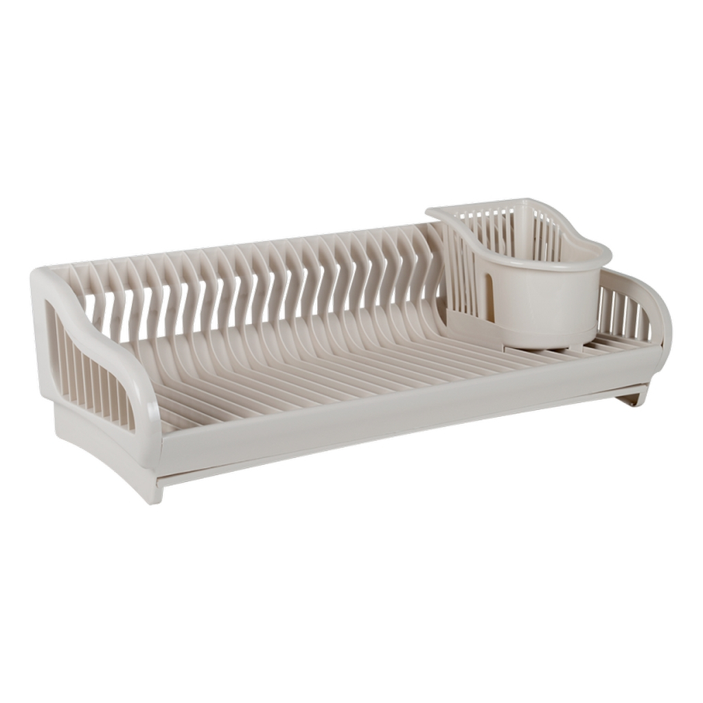 Сушарка для посуду Алеана 53 х 23 х 19 см біла троянда (алн 167091/біла роза) - зображення 1