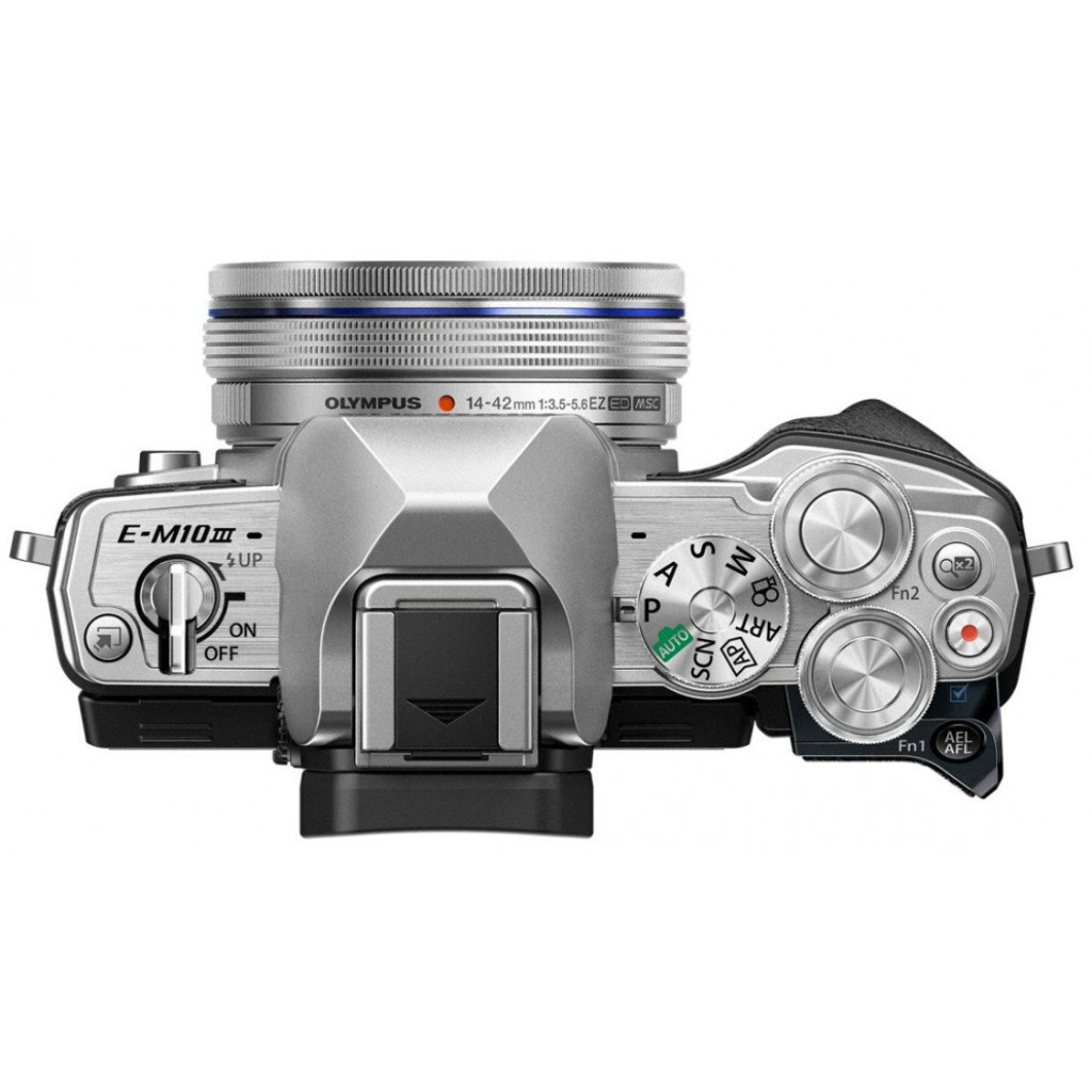 Цифровий фотоапарат Olympus E-M10 mark III Pancake Zoom 14-42 mm Kit silver (V207072SE000) - зображення 5