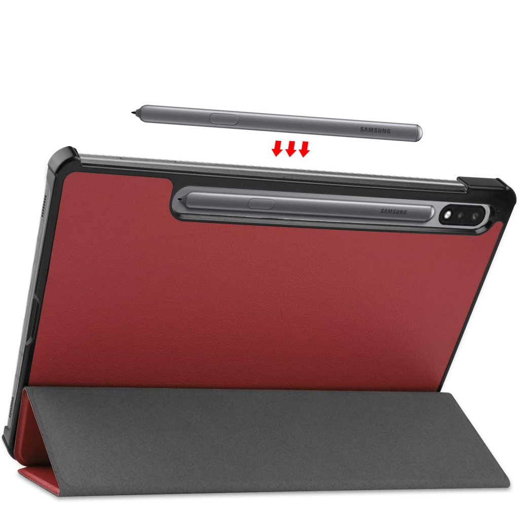 Чохол до планшета BeCover Smart Case Samsung Galaxy Tab S10 FE (SM-X520/SM-X526) 10.9" Red Wine (713281) - зображення 4