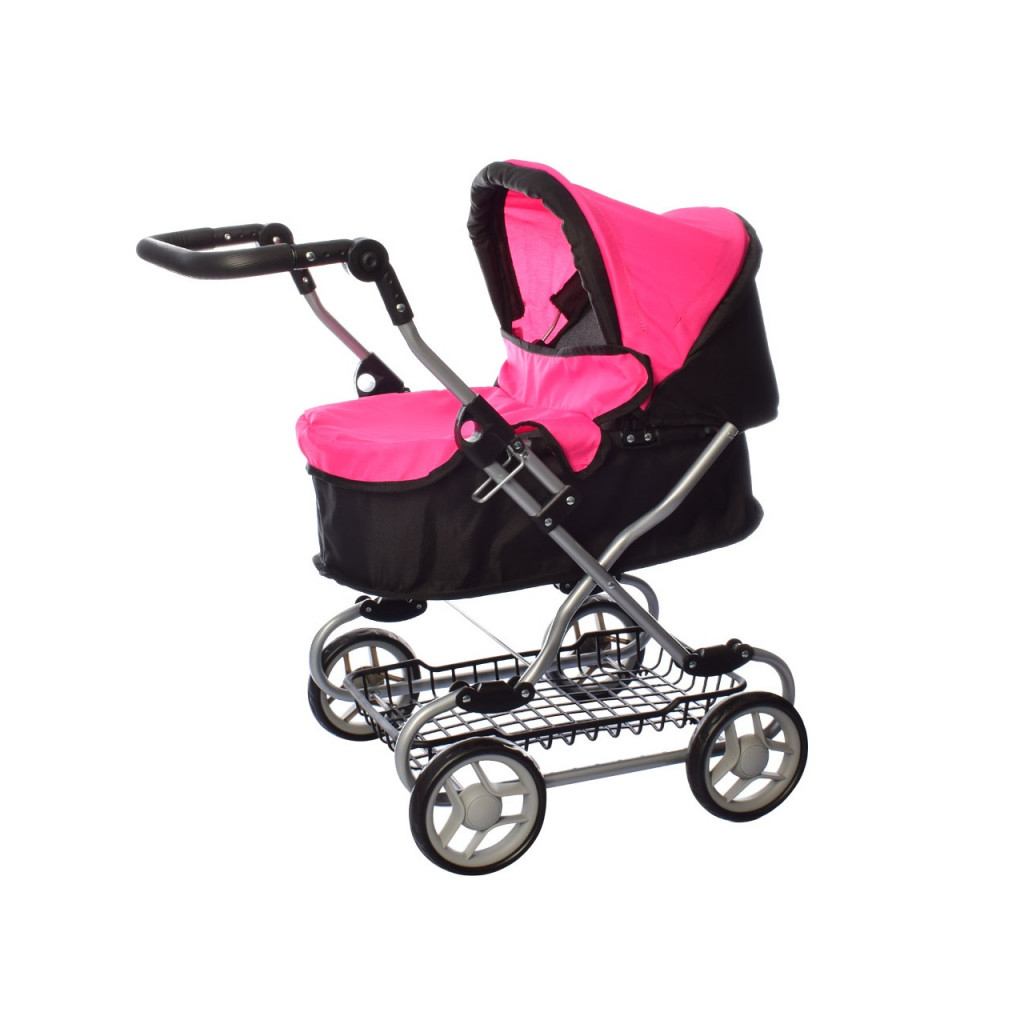 Коляска для ляльок Melogo 9680W black/pink (Melogo 9680W black/pink) - зображення 1