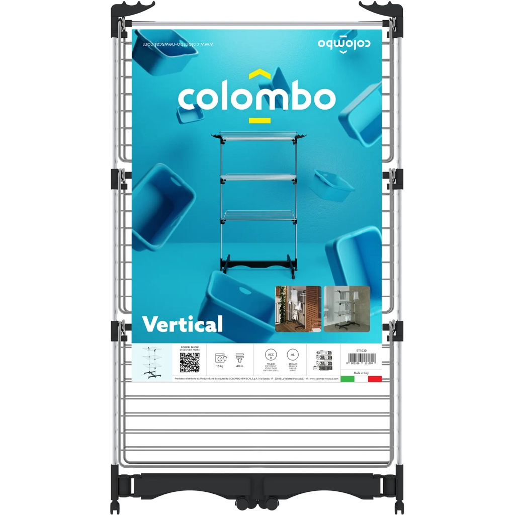 Сушарка для білизни Colombo Vertical Підлогова 40 м (ST1030) (930497) - зображення 3
