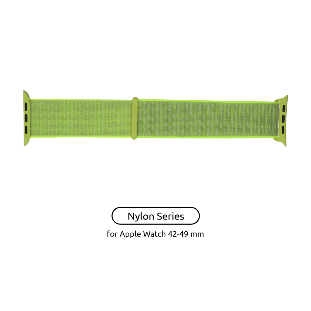 Ремінець до смарт-годинника Armorstandart Nylon Band для Apple Watch 49/46/45/44/42 (Series 1-3) Light Green (ARM57858) - зображення 1