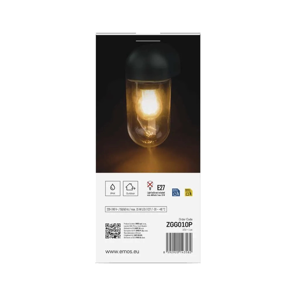 Світильник EMOS E27 15 Вт IP44 (ZGG010P) - picture 8