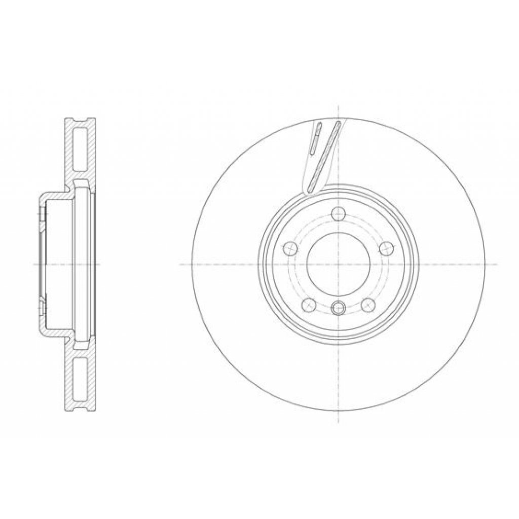 Гальмівний диск REMSA 61552.10 - зображення 1