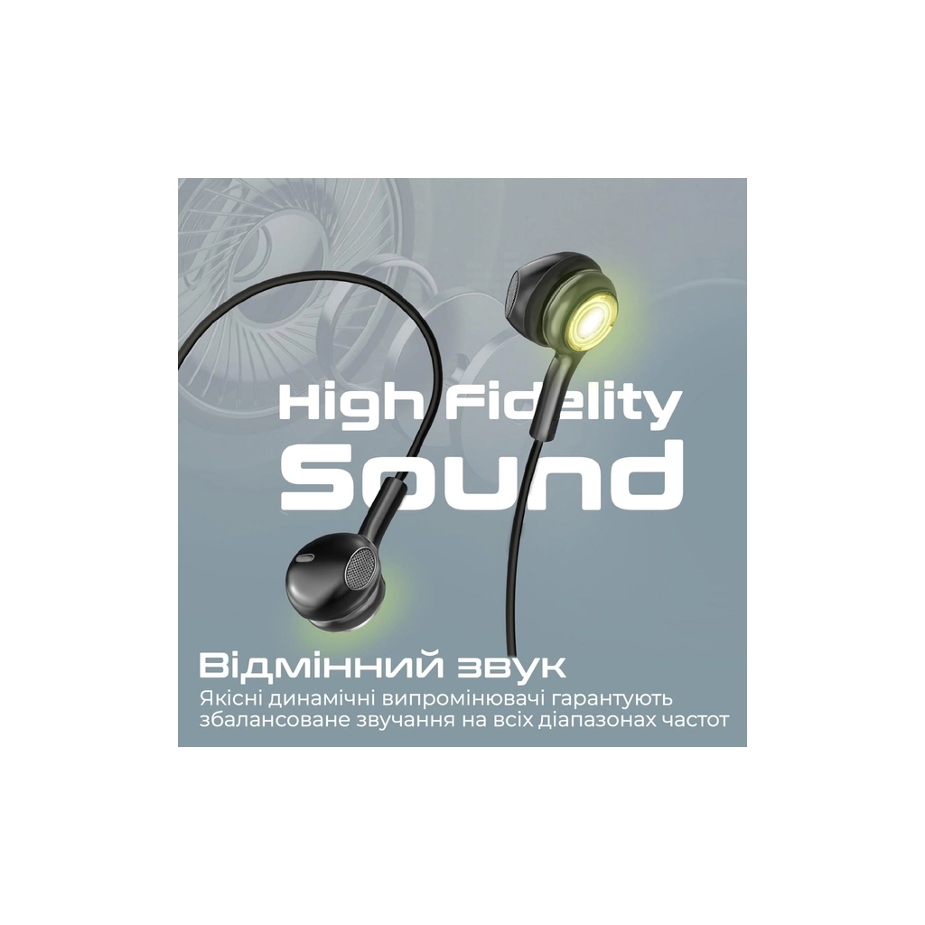 Навушники Promate LumiBuds-C Black (lumibuds-c.black) - зображення 3