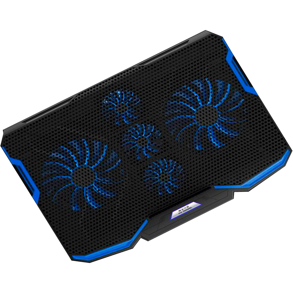 Підставка до ноутбука IceCoorel 10-15.6", 2*140mm + 3*70mm 1400 RPM, 2*USB, 410x290x26mm, Blue (A2) - зображення 2