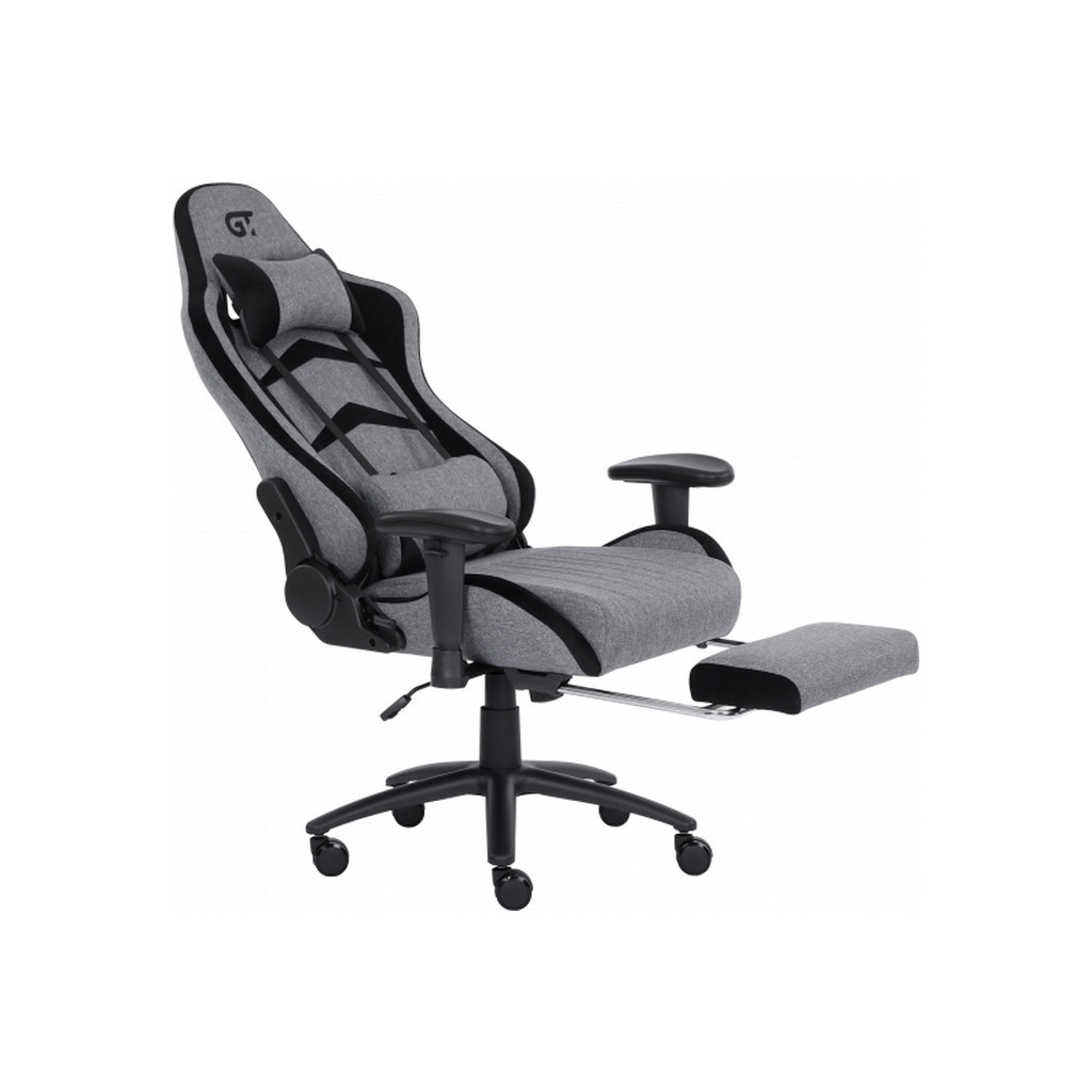 Крісло ігрове GT Racer X-2534-F Gray/Black Suede (X-2534-F Fabric Gray/Black Suede) - зображення 5