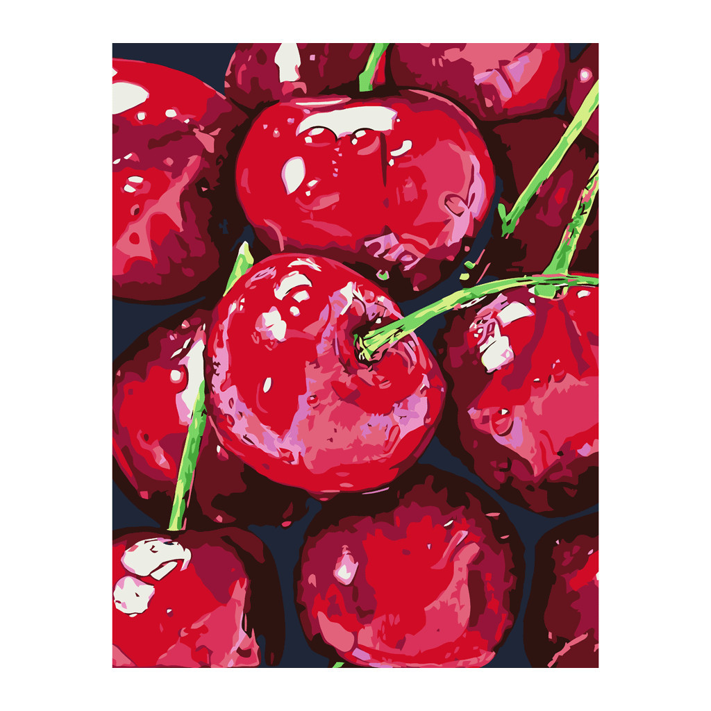 Картина по номерам Rosa Star Натюрморт. Вишні 35х45 см (4823098525189) - зображення 1