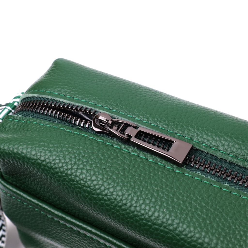 Сумка Vintage З натуральної шкіри Зелена (22603) - зображення 5
