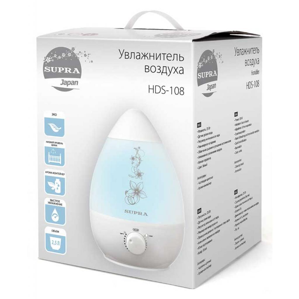 Зволожувач повітря Supra HDS-108 white - зображення 3
