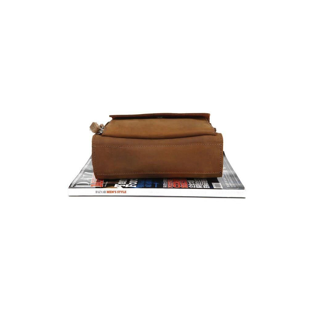 Сумка Vintage З вінтажної шкіри Коричнева (14159) - зображення 6