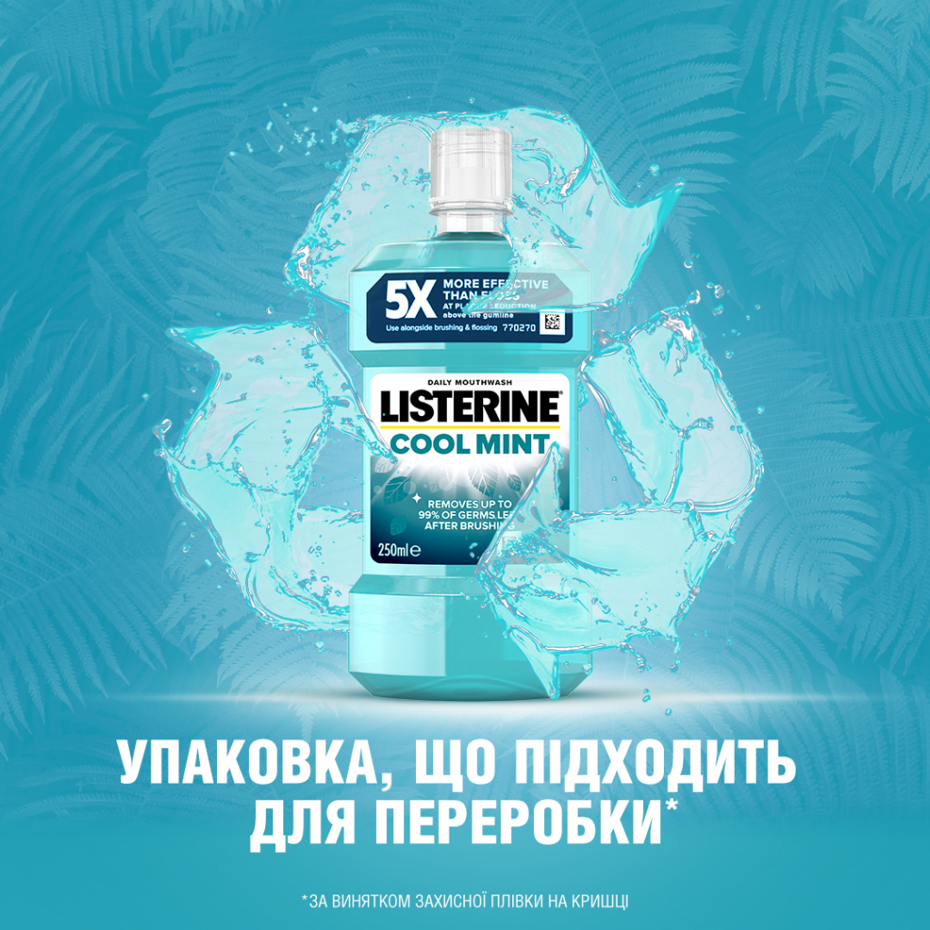 Ополіскувач для порожнини рота Listerine Свіжа м'ята 250 мл (3574660639643/5010123703509) - изображение 11