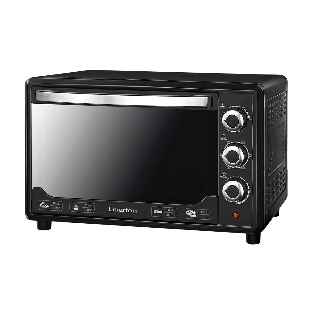 Електропіч Liberton LEO-480 Black Mirror - зображення 1