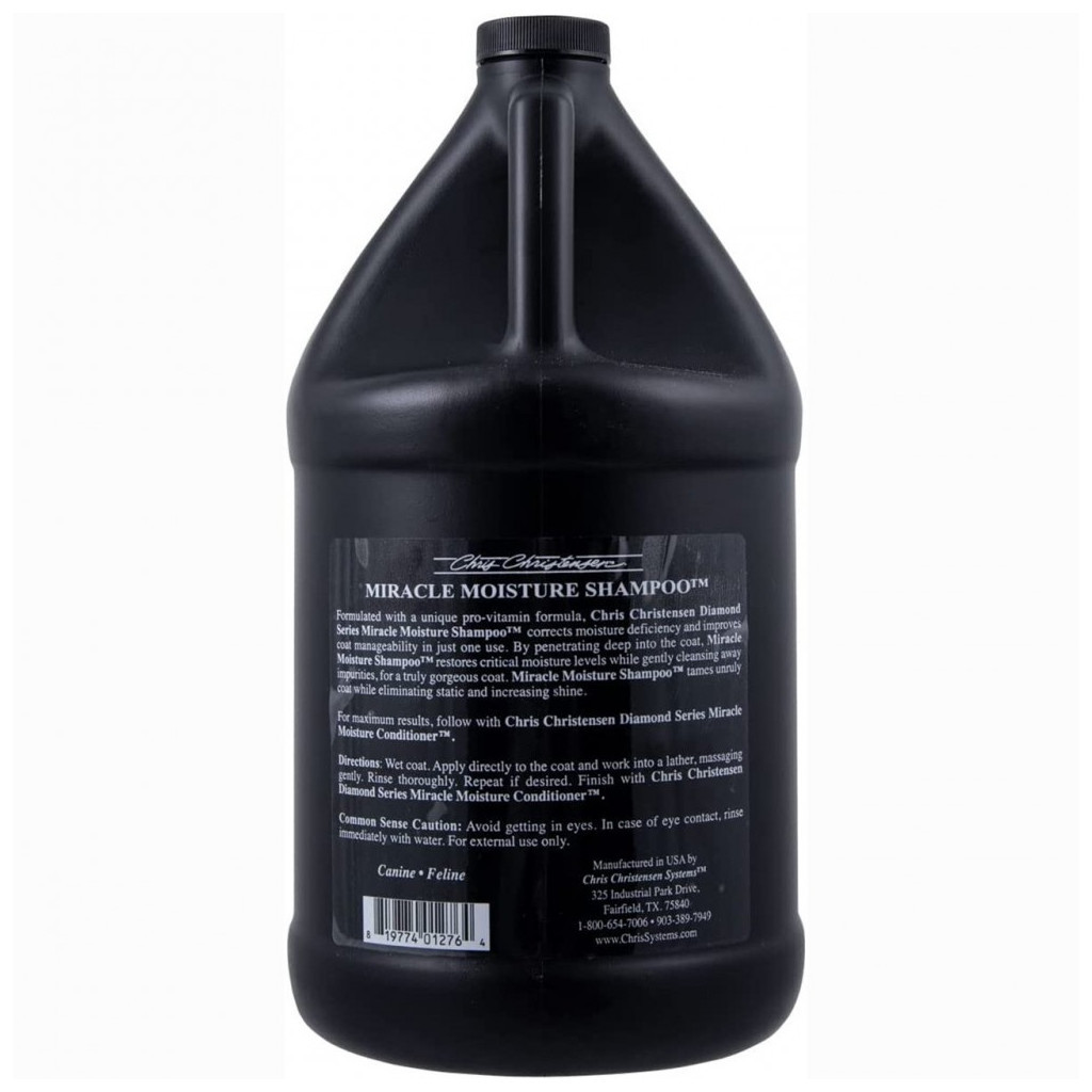 Шампунь для тварин Chris Christensen Miracle Moisture для догляду за шерстю 3.8 л (819774012764) - зображення 2
