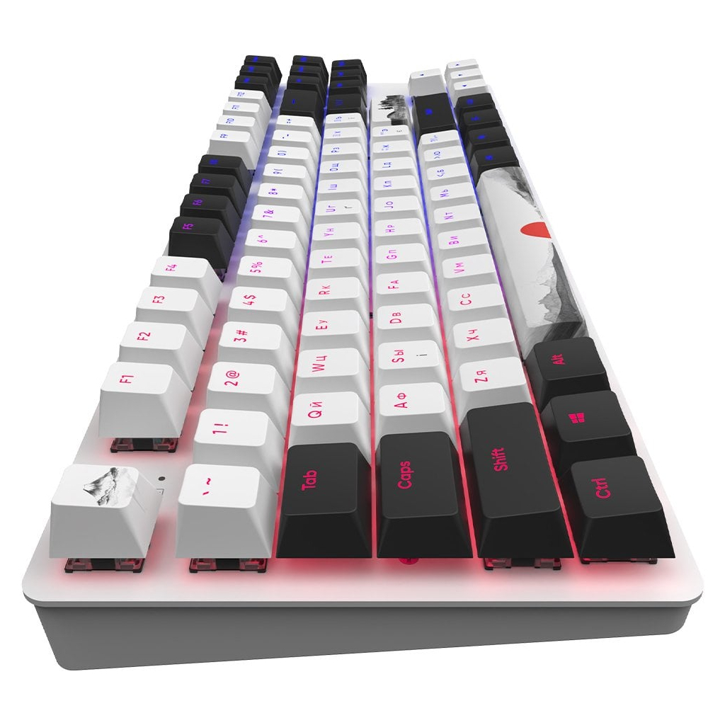 Клавіатура Dark Project One 87 Fuji ABS RGB Mech G3ms Sapphire USB Black/White (DPO87_GSH_Fuji_ANSI_UA) - зображення 5