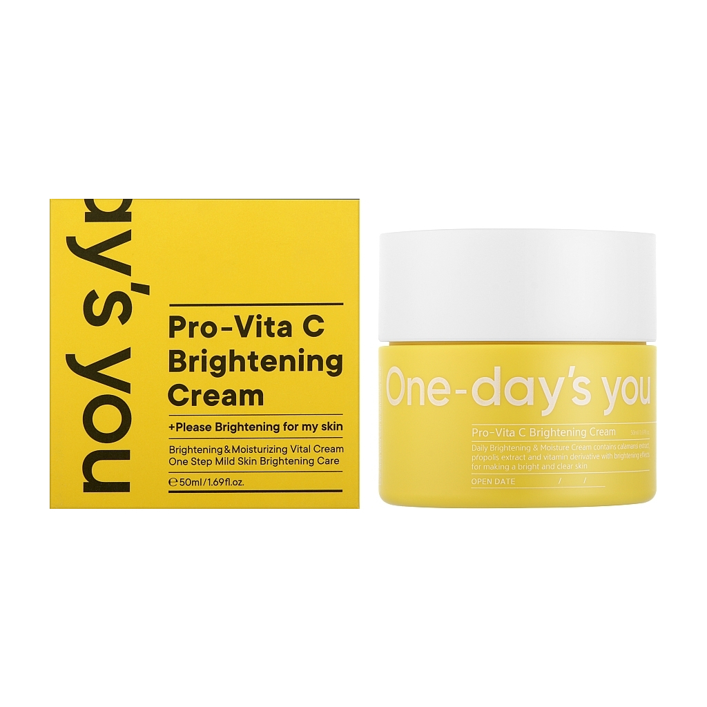 Крем для обличчя One-Days You Vita-C Brightening Cream Освітлювальний 50 мл (8809452673389) - зображення 2