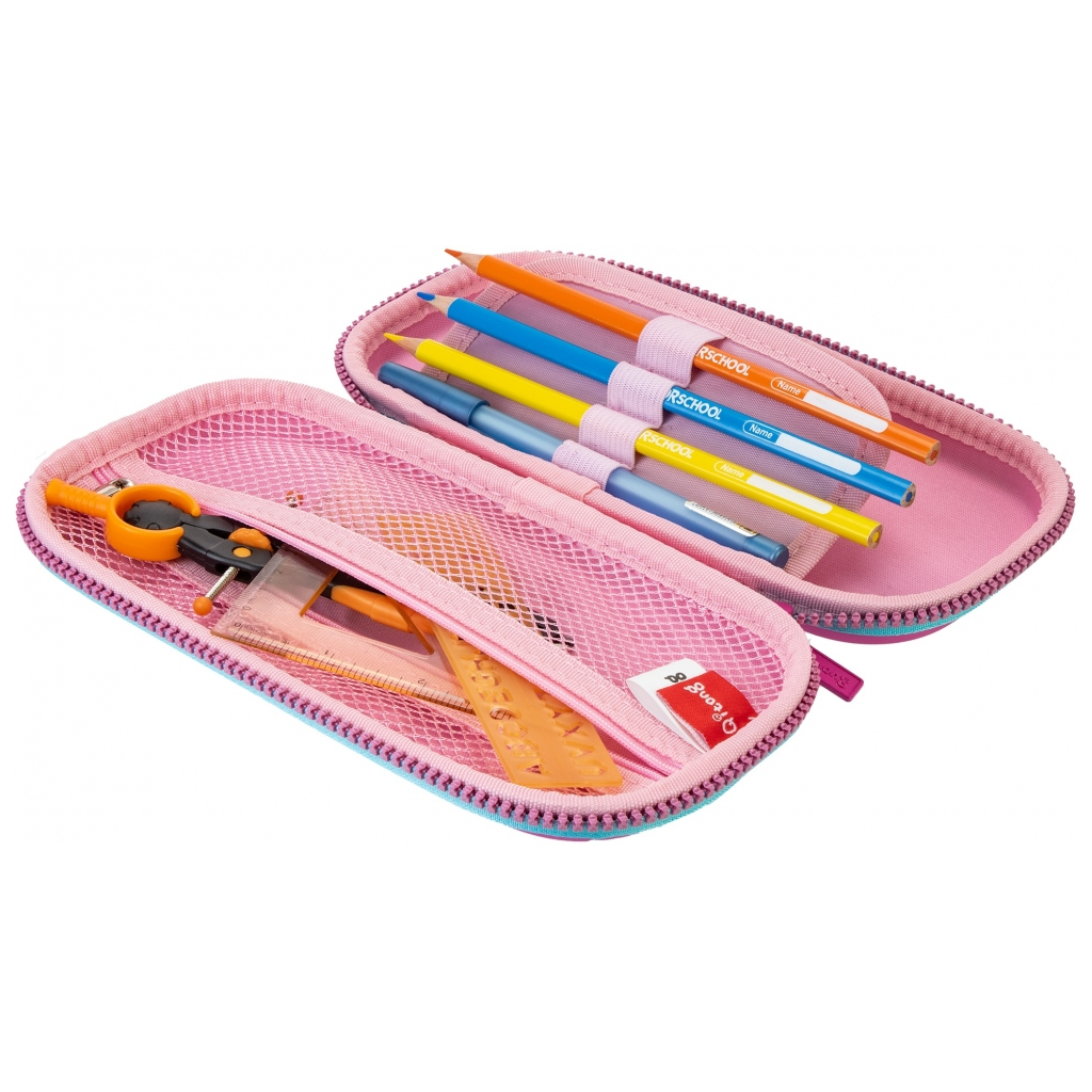 Пенал Cool For School 1 відділення з органайзером фуксія (QT-5634-Rosered) - зображення 2