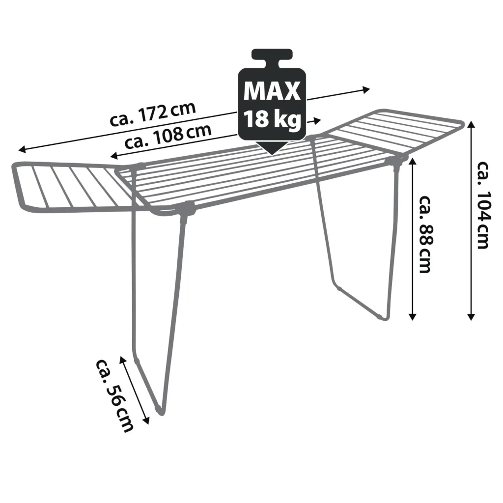 Сушарка для білизни Casa Si Pluto 18m Silver Підлогова (CS92748Q05) (DAS302868) - зображення 2