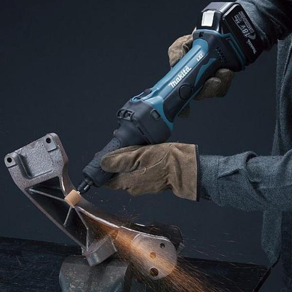 Шліфувальна машина Makita LXT, 3Аг х 2шт, DC18RС, кейс, 38мм (DGD800RFE) - зображення 7