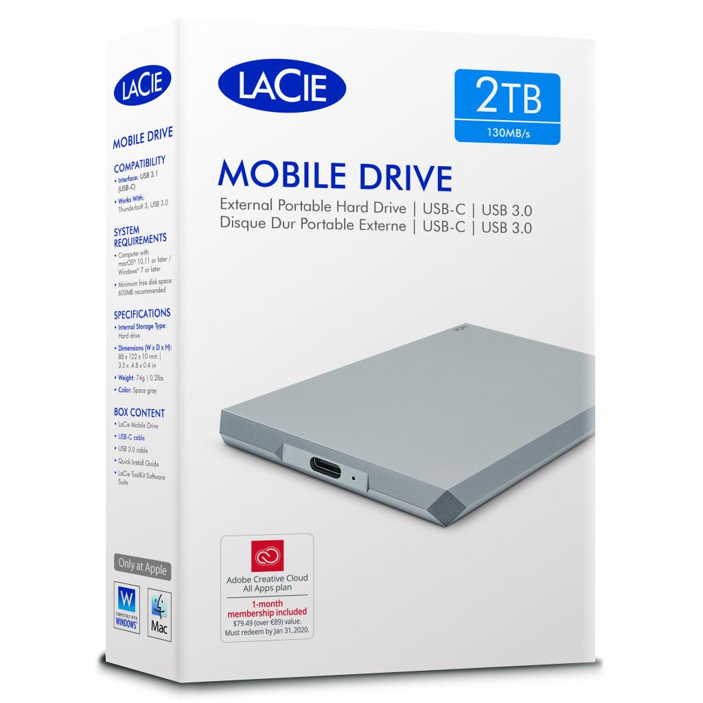 Зовнішній жорсткий диск 2.5" 2TB LaCie (STHG2000400) - зображення 4