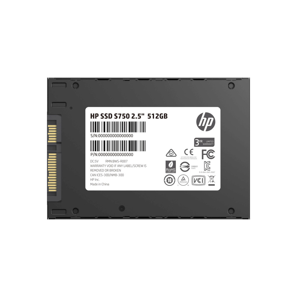 Накопичувач SSD 2.5" 512GB S750 HP (16L53AA) - зображення 4