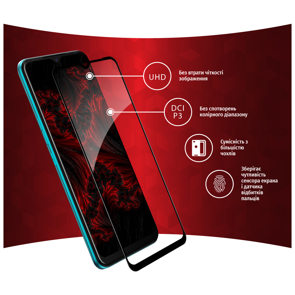 Скло захисне Intaleo Full Glue Tecno Spark Go 2022 (1283126542329) - зображення 3