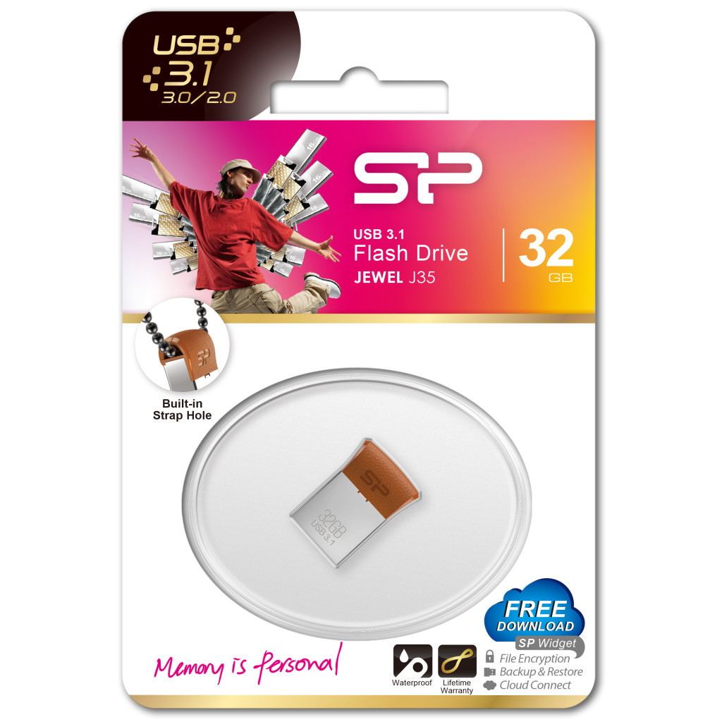 USB флеш накопичувач Silicon Power 32GB Jewel J35 USB 3.1 (SP032GBUF3J35V1E) - зображення 3