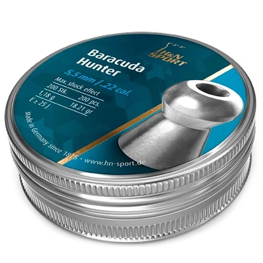 Пульки H&N Baracuda Hunter, 5,5 мм ,1.18г, 200шт/уп (92175500003) - зображення 2