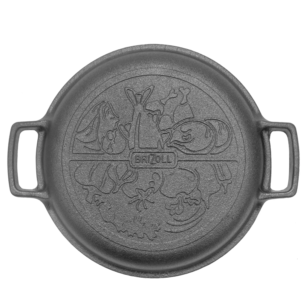 Сковорода Brizoll Monolith чавунна з чавунною кришкою-сковородою 240х60 мм (M2460U-2) - зображення 4