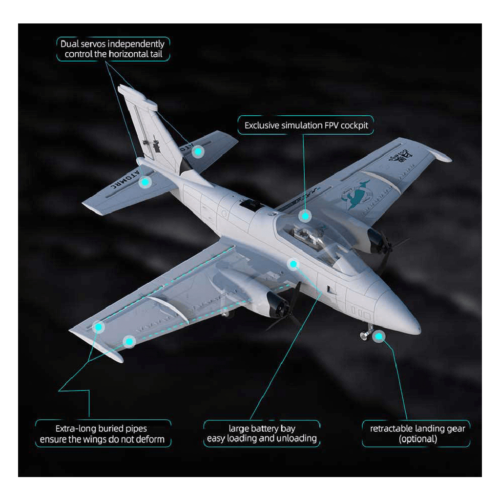 Літаюче крило ATOMRC Beluga RTH (BRTH) - зображення 8