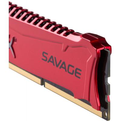 Модуль пам'яті для комп'ютера DDR3 8GB (2x4GB) 1600 MHz Savage Red Kingston Fury (ex.HyperX) (HX316C9SRK2/8) - зображення 3