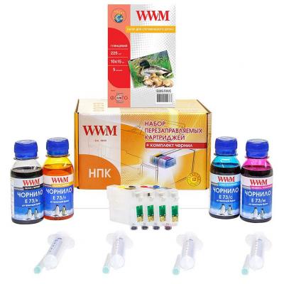 Комплект перезаправних картриджів WWM Epson C79/TX200/TX209/TX400/TX409 (RC.T073N) - изображение 1