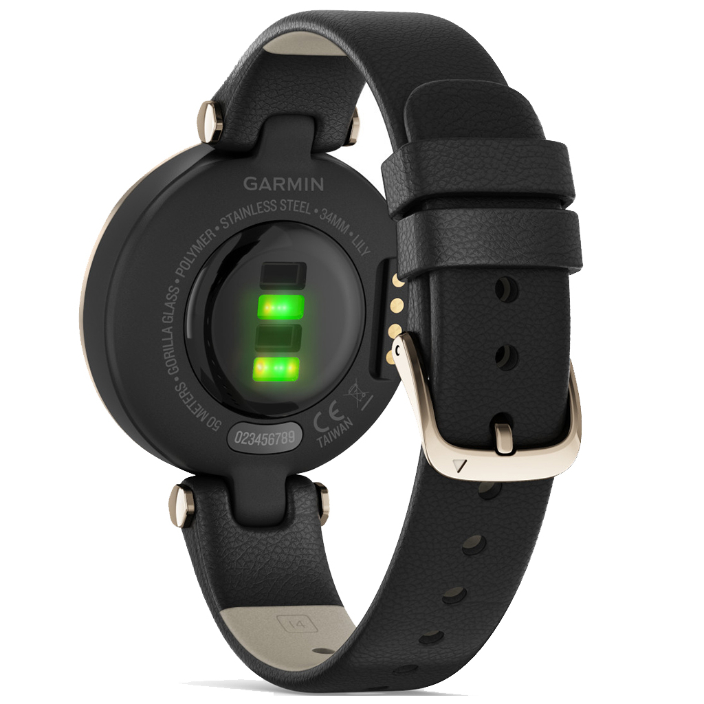 Смарт-годинник Garmin Lily, CreamGold, Black, Leather (010-02384-B1) - зображення 6